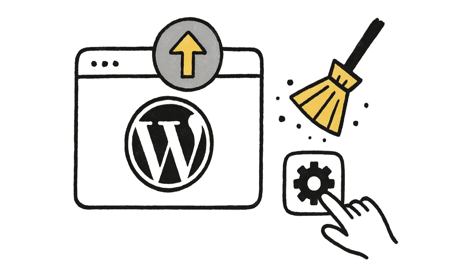 Titelbild: WordPress-Updates — damit eine Website aktuell, sicher und stabil bleibt