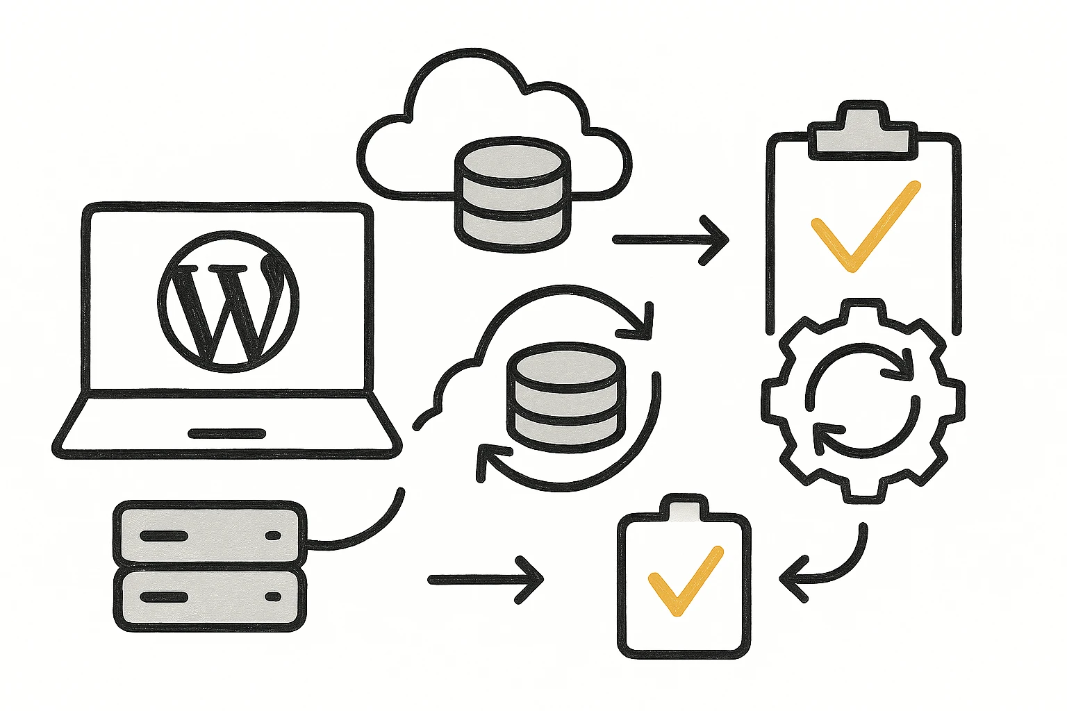 Einfache WordPress-Backup-Routine