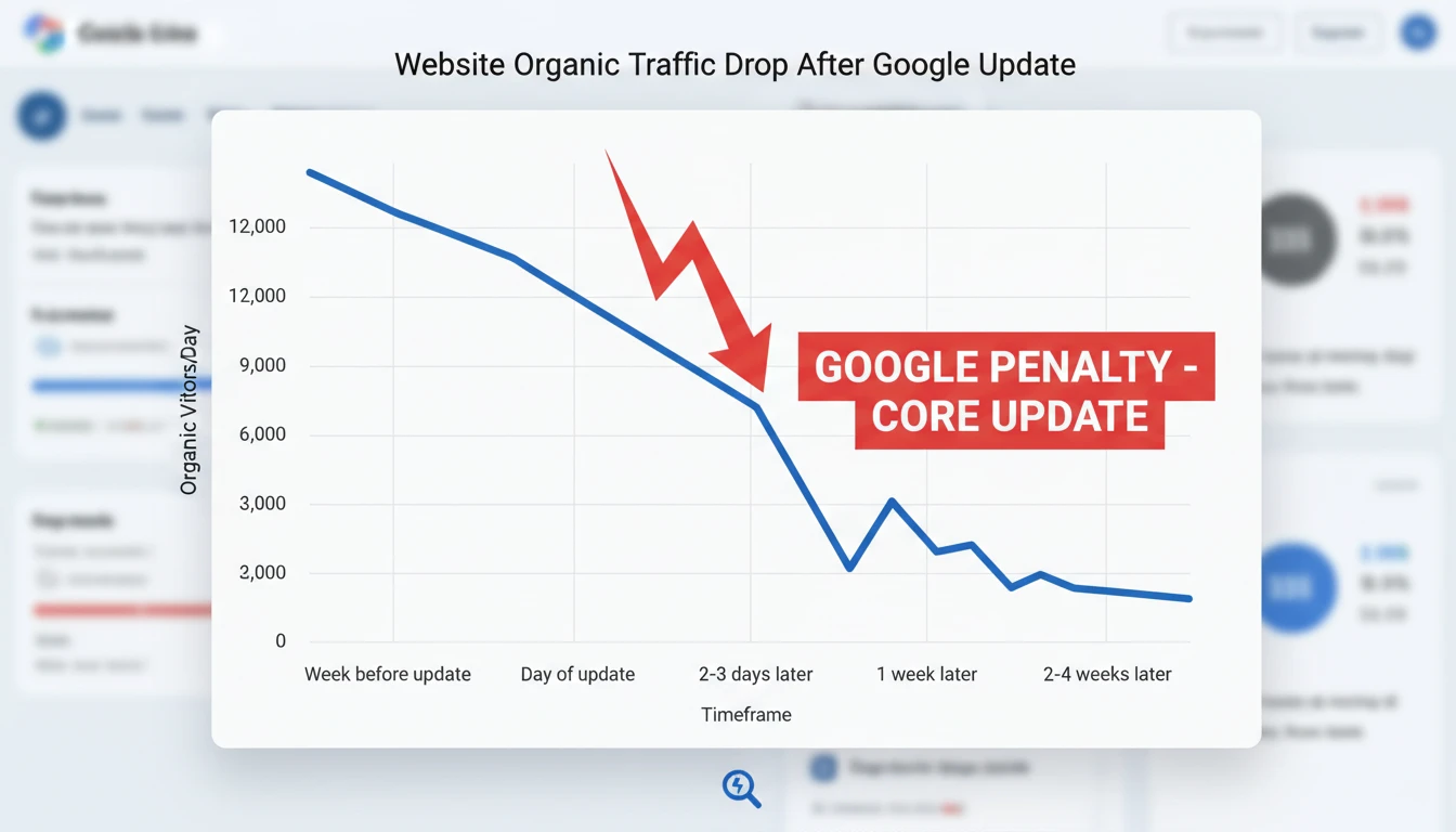 Traffic Drop nach Google-Abstrafung